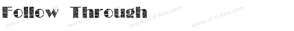Follow Through字体转换
